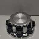 (Set of 4) Chrome Wheel Center Caps 8 Lugs Fit for Select Van, 16 Inches, 17 Inches