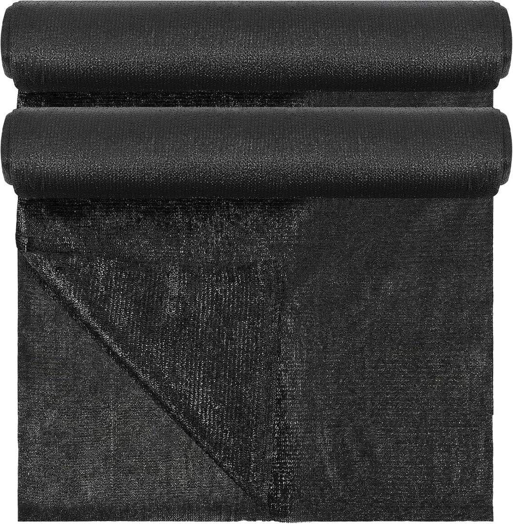 60% 6' x 100 FT Shade Cloth Roll, Sunblock UV Resistant Shade Net Windscreen Cover Fabric Roll for Garden Greenhouse Flower Plant Patio Kennel Canopy(Black)