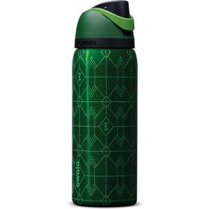 Owala Wicked FreeSip Insulated Stainless Steel Water Bottle with Straw for Sports and Travel, BPAFree Sports Water Bottle, 32 oz, Elphaba (Green)