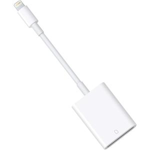 Lightning to SD Card Reader for Select iPhone, iPad and iPod Models (Support iOS 13 and Before), Trail Game Camera Viewer, No App Required (White)