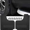 HZEL Car Mud Flaps, 4PCS Soft Flexible Bendable Rubber Vehicle Mudguard Splash Guard with Hardware Tool, Auto Exterior Protection Accessories for Front & Rear, Universal for Most Sedans (Black)