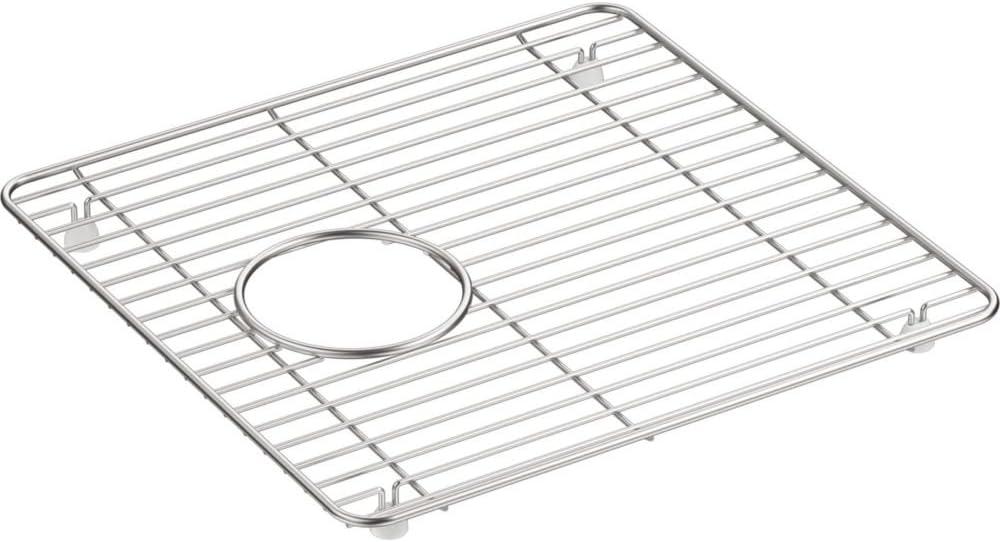 KOHLER K-5656-ST Cairn Stainless Steel Sink Rack for K-8199, 13-3/4" x 14", Stainless Steel