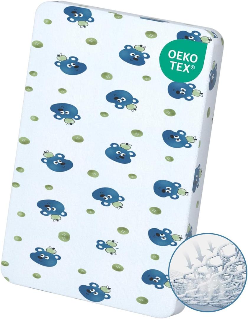 Pack and Play Mattress 38" x 26", Portable Playard Mattress, Soft Firm Premium Foam Pack N Play Mattresses, Odorless Breathable Comfort Baby Foam Playpen Mattresses (Physalis Alkekengi)
