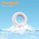 [5 Packs] Baseball Bat Grip Choke Up Rings for Youth Baseball Softball Teeball Tball Bat Choke Up Ring Bat Knob Baseball Bat Accessories (White)