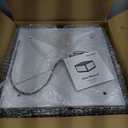 Ailicin Outdoor Modern Stainless Steel Post Light, LED Fence Deck Cap Light Lantern Column Lamp for Flat Surface Patio Garden Decoration with IP54 Waterproof E26 Bulb (W11.8*H6.5 110V)