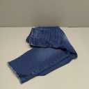 Sidefeel Women's Capri Jeans High Waisted 2025 Summer Fashion Straight Leg Raw Hem Denim Capri Pants (14, Blue)