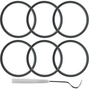 6-pack Sealing Gaskets Replacement Parts Fits for NutriBullet Blenders 600w/900w Extractor Blade