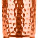 100% Pure Copper Tumblers |BPA Free| No coating| Lacquer Free| Handcrafted Hammered Ayurvedic Glasses | 350 Ml/11.8 OZ Water Cups for Health, Detox & Hydration | Gift Box Incuded