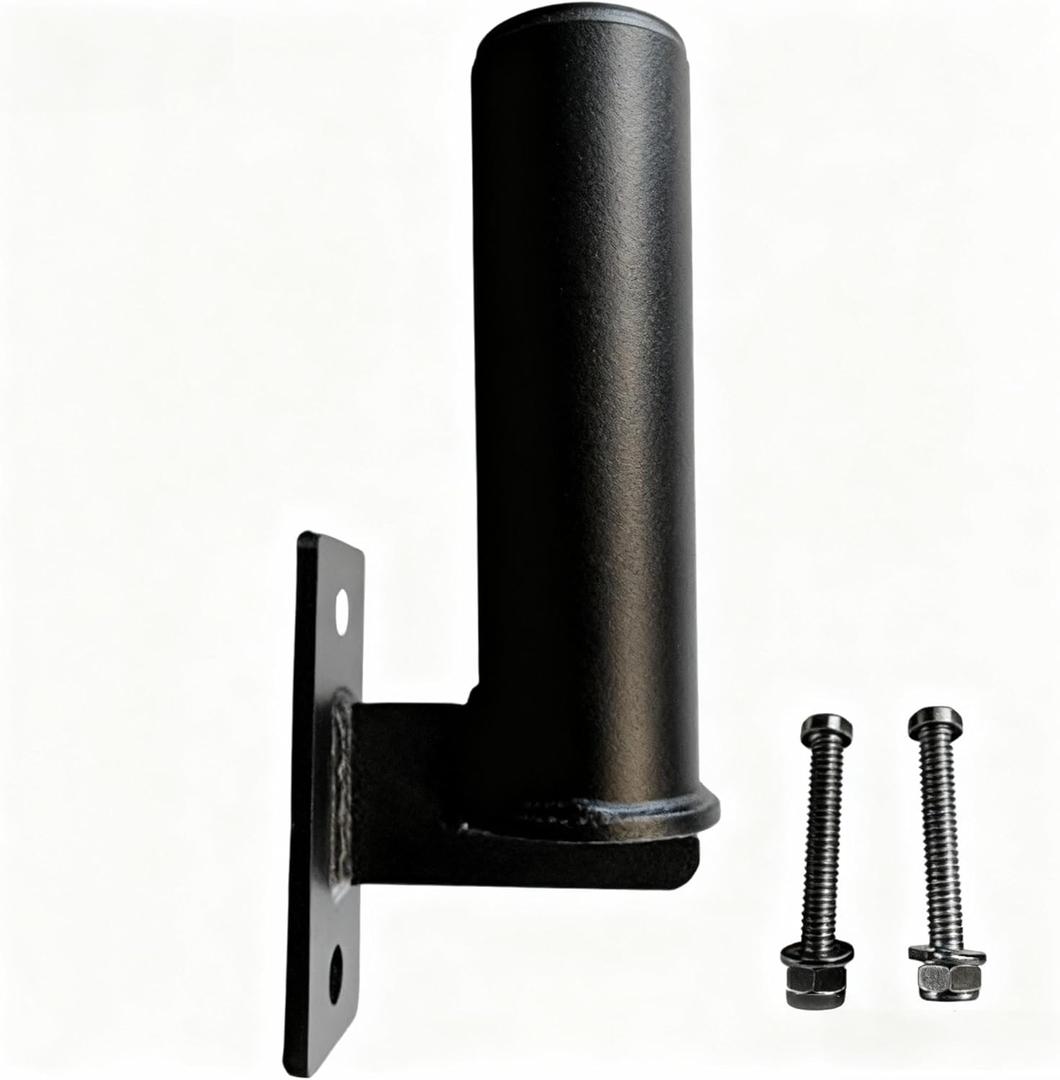 Fitvids Elite Series 3" x 3" Power Cage and Squat Rack for Light Commercial  Home Gym  3" x 3" Vertical Barbell Storage  Vertical Barbell Storage - Black