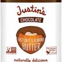 Justin's Chocolate Hazelnut and Almond Butter, Organic Cocoa, No Stir, Gluten-free, Responsibly Sourced, 16 Ounce Jar (6 Pack), BBD: March 19, 2026