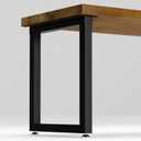 Metal Table Legs 28 Inch Heavy Duty Metal Desk Legs Industrial Black Table Legs, Furniture Legs, H28"xw18"