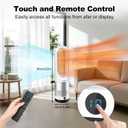 22" Bladeless Tower Fan, 10 Speeds Oscillating Fan Cool & Warm Air