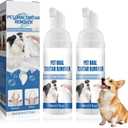 2 x Pet Dental Tartar Remover,Pet Dental Foaming Care Spray,Oral Spray for Dogs Teeth Cleaning,Dog Breath Freshener,Reduce Tartar for Cats and Dogs