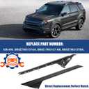 Windshield A-Pillar Molding Trim Kit Left Driver Side Compatible with 2011-2019 Ford Explorer Replaces: 926-450, BB5Z7803137AA, BB5Z7803145AA