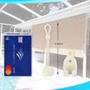 Bungee Kit for Coolaroo Outdoor Roller Sun Shade Replacement Parts,Shade Tie Downs(5set,Begie) (Beige)