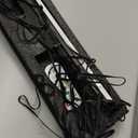 Lichaser RGB Black Smart Recessed Lighting for Acoustic Panel, 6 Pcs WiFi LED Strip Light for Wood Slat Wall Panel Compatible with Alexa, Self-Adhesive Smart LED for Slat Wall (2*36+2*24+2*16 in)