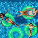 Gemscream 8 Pcs Large Inflatable Pool Float 36 Inches Swimming Ring Pool Floats Adult Inflatable Tube for Summer Vacation Beach River Bachelorette Wedding Party Supplies