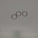 UNICRAFTALE 3pcs Spring Gate Rings Stainless Steel Spring Snap Clip Hooks Trigger Carabiner Clips Round O Rings Metal Keyring Buckle Clasps for Bag Purse Strap Key Chains35x3.5mm