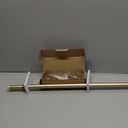 3/4" KNOB CAP SINGLE ROD SET 18-36" ANTIQUE VINTAGE BRASS