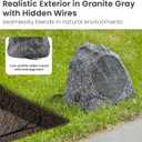 Theater Solutions 2R6G Outdoor Granite 6.5" Rock 2 Speaker Set for Deck Pool Spa Yard Garden