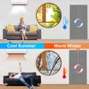 Insulated Magnetic Door Curtain for Winter, Thermal Door Cover with Triple-Layer Oxford Fabric, Windproof Cold Draft Blocker, Energy Saving Waterproof Curtain for Indoor Outdoor
