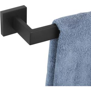 KOKOSIRI 32" Single Towel Bar, Bathroom Kitchen Towel Holder, Wall Mounted SUS304 Stainless Steel Towel Rack, Matte Black, B4003BK-L32 (32-Inch, Matte Black)