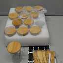 12 Pack 8 oz Round Glass Spice Jars with Lids and Spoons  Airtight Small Spice Containers Set with Labels, Clear Glass Storage Jars for Seasoning, Spices, Kitchen Pantry Organization