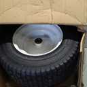 GICOOL 16x6.50-8 Riding Lawn Mower Rubber Tire and Wheel, 2 Pcs Replacement 16x6.5-8nhs Garden Tractor Lawnmower Tyre, Bearing Bore 3/4" & 5/8", 3"-4.5" Centered Hub