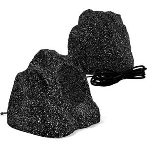STUDIOFINIX 8" Outdoor Rock Bluetooth Speakers Waterproof Powerful 600 Watt Deep Bass All Weather Durable for Outdoor Garden Pool Patio Deck Porch BBQ (1 Pair)