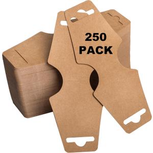 250 Pack Necklace Display Cards - Jewelry Bracelet Display - Choker Cards, Easy and Simple For Display Your Jewelries, Necklace, Bracelets - Bulk 250 Pack