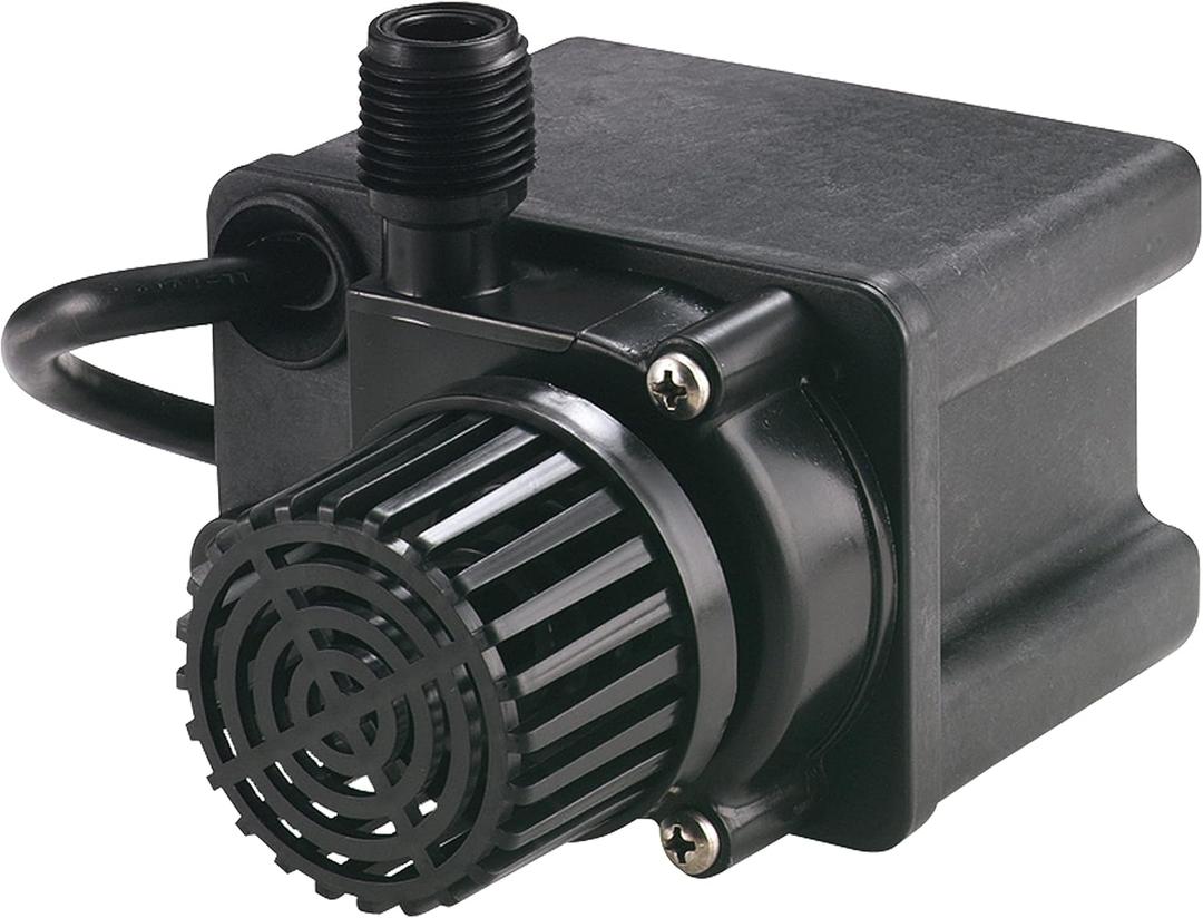 Little Giant PE-2.5F 115 Volt, 1/28 HP, 475 GPH Small Submersible Direct Drive Pump with 6-Ft. Cord, Black, 518600