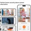 Gianteye 2K Security Camera Indoor, 2.4/5GHz WiFi Indoor Camera for Pet & Baby with US App, AI Event Detection, Smart Search, Color Night Vision, 2-Way Talk, Human Detection, 2-Pack