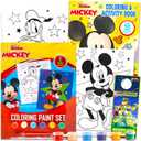 Disney Mickey Mouse Paint Posters Set - Bundle with Mickey Mouse Painting Activity Book with Coloring Pages, Stickers, and More | Mickey Mouse Coloring and Activities for Toddlers, Kids