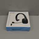 TECKNET Trucker Bluetooth Headset, Trucker Bluetooth Headphones with Microphone AI Noise Canceling Wireless On Ear Headset, Hands Free Wireless Headset for Cell Phone Computer Office Home (Black)