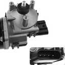 Front Windshield Wiper Motor Compatible with Ram 1500 2500 3500 4500 5500 2011-2017 | Ram 1500 2009-2010 Replace 4-Pin Wiper Motor 68050422AA, 68050422AC