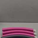 Auoxer Fitness Exercise Weighted Hoops, Lose Weight Fast by Fun Way to Workout, Fat Burning Healthy Model Sports Life, Detachable and Size Adjustable Design (Fuchsia)
