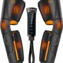 Air Compression Leg Massager with Heat : Calf, Knees & Thigh Recovery Compression System for Pain Relief & Circulation - Sequential Massager with 3 Heat,3 Modes & 6 Intensities for Daily Use (Medium)