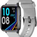 LIVIKEY Fitness Tracker Watch with Heart Rate Monitor, Activity Tracker with Pedometer, Sleep Monitor, Calories & Step Counter, IP68 Waterproof Smart Watches for Women Men Fitness Watch for Sports (Gray)
