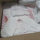 Fuxury 1000 Count Thank You Plastic Bags (11.5" x 6.5" x 21") White, T-shirt, Grocery, Take Out, To Go, Retail Shopping Bags in Bulk (Made in USA)