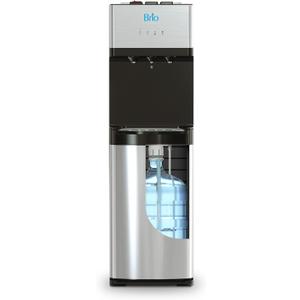 Brio Self Cleaning Bottom Loading Water Cooler Water Dispenser  Limited Edition - 3 Temperature Settings - Hot, Cold & Cool Water (Stainless Steel)