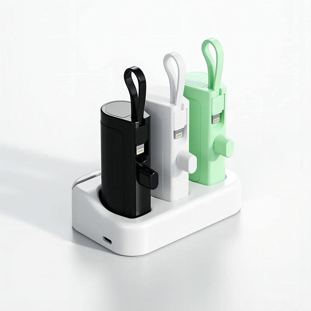 Charging Base 3in1 for Portable Mini Power Bank Charger (Power Bank not include)