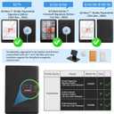 CoBak Stand Case for 7" Kindle Paperwhite 12th Gen 2024 and Kindle Colorsoft with Hand Strap - Compatible with iPhone MagSafe, for Samsung/Belkin/Anker Wireless Charging Pads, Durable, Auto Sleep Wake