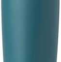 Owala SmoothSip Slider Insulated Stainless Steel Coffee Tumbler, Reusable Iced Coffee Cup, Hot Coffee Travel Mug, BPA Free 20 oz, Grey/Blue (High Dive)