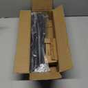 Industrial Curtain Rods for Windows 66 to 120 Inches, Blackout Wrap Around Curtain Rod, for Indoor and Outdoor, 7/8 Inch Diameter, 95 to 150 Inches, Black