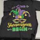 Let The Shenanigans Begin Mardi Gras Children Men Women T-Shirt, Size: M