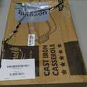 Lvmol Cast Iron Detroit Pizza Pan - 9x13 Inch Pre-Seasoned Deep Baking Dish for Casserole, Focaccia, Lasagna