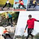 Moozava Mens Compression Pants Running Leggings Spandex Gym Workout Tights Athletic Sport Base Layer Cycling Football Soccer (Black, L)