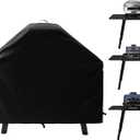 Waterproof Cover for Ninja XSKUNSTAND Outdoor Stand with Two Side Tables, Grill Accessories for Ninja Woodfire Grill OG700/800/900 Series & Oven OO101, for Artisan Pizza Oven MO201 (Cover Only) (black)