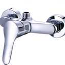 Brass Showering Mixer Wall-Mounted Shower Valve Faucet Single Lever Cold and Hot Water Tap for Bathroom, Clawfoot Tub, Outdoor, RV