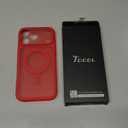 TOCOL for iPhone 17 Pro Max Case, Full Camera Protection, Built-in Magnetic Ring, Compatible with Magsafe Charger, Translucent Matte Phone Case for iPhone 17 ProMax 6.9 inch (Red)